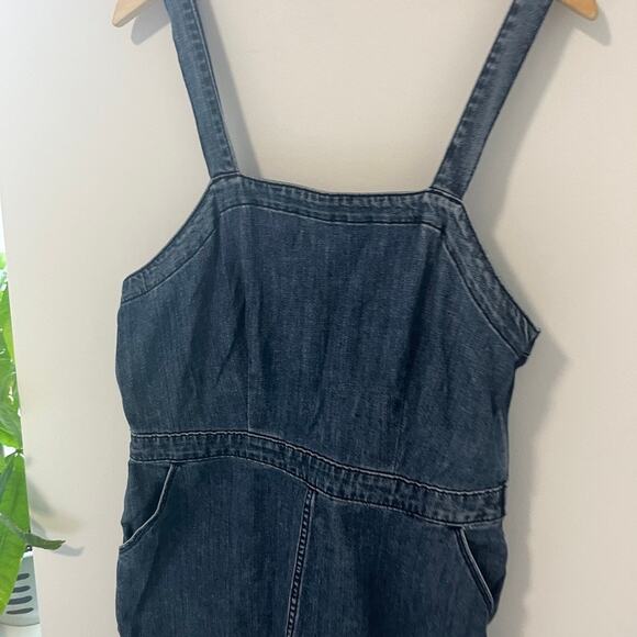 Universal Thread Blue Denim Mini Dress Size 14 - Picture 2 of 7